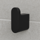 Stainless Steel Matte Black Robe Hook Towel Holder Wall Mounted Stainless Steel Matte Black Robe Hook Towel Holder Wall Mounted